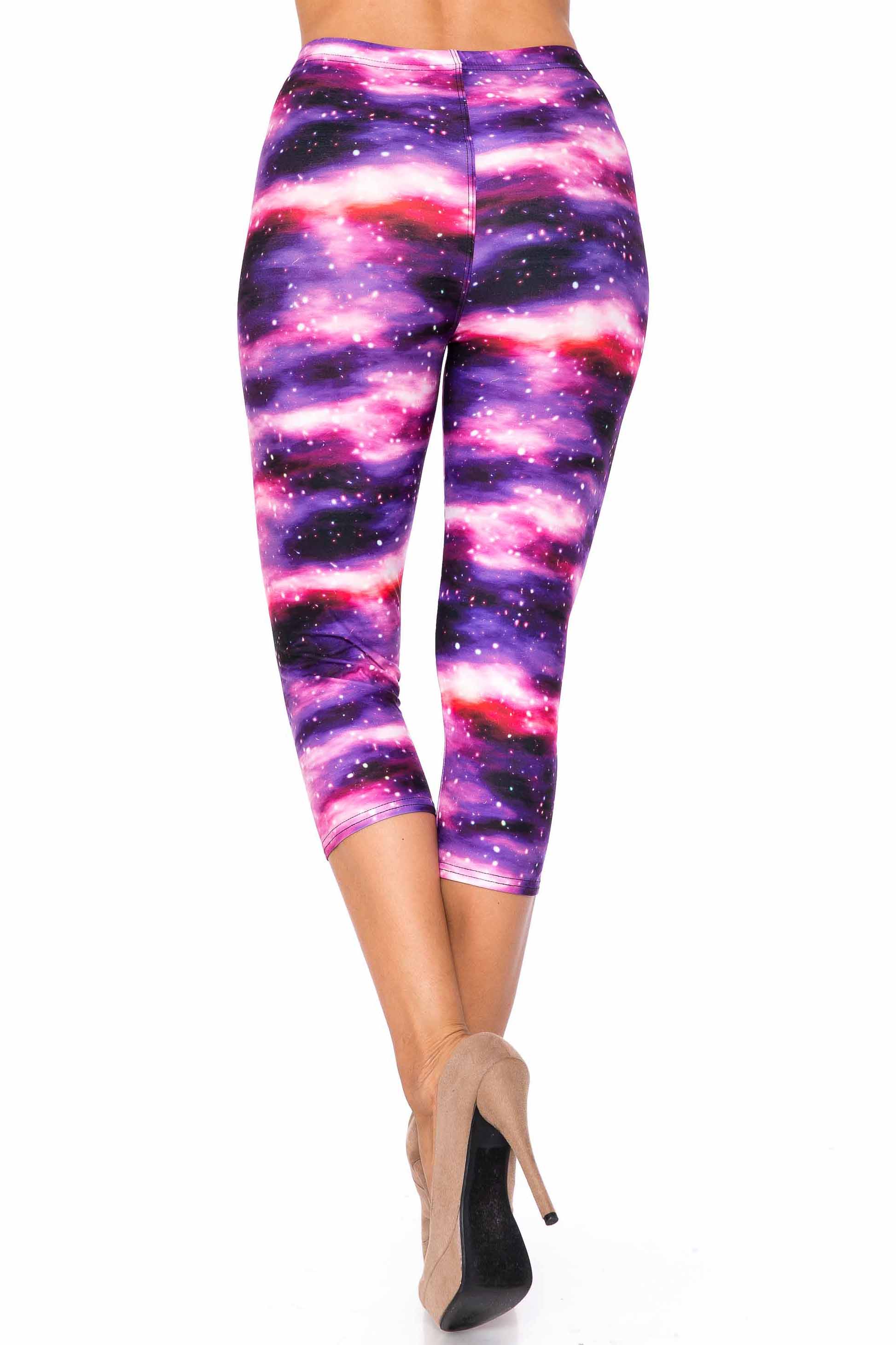 Creamy Soft Purple Mist Extra Plus Size Capris - 3X-5X - USA Fashion (XPlus One Size,Purple)