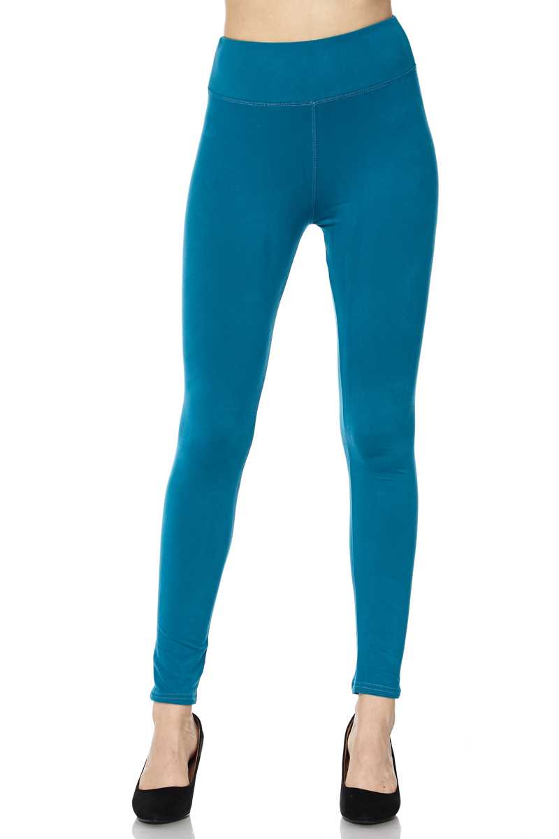 Buttery Smooth Basic Solid High Waisted Extra Plus Size Leggings - 3X-5X - New Mix