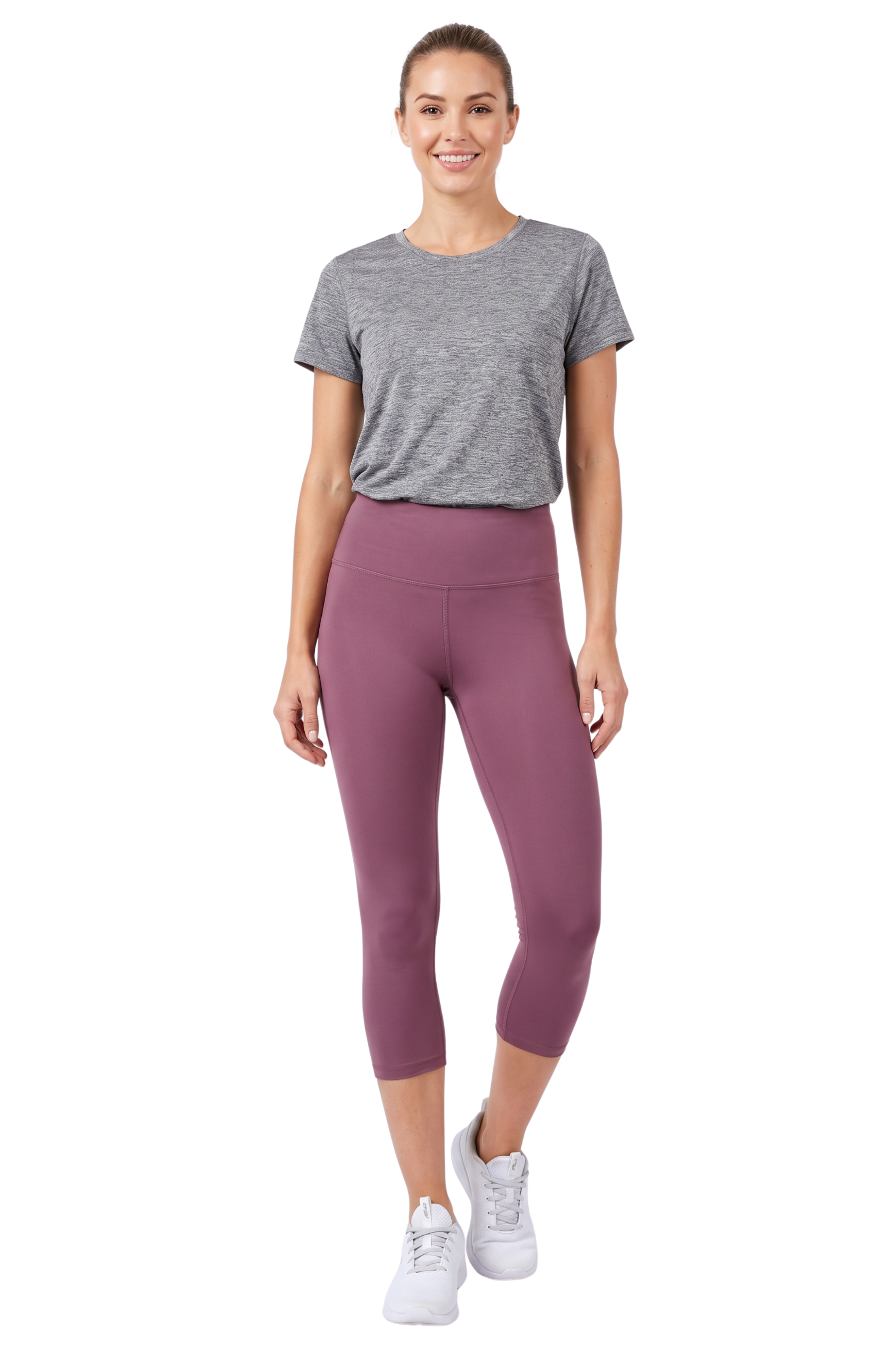 Brushed Basic Solid High Waisted Capris | 5 Inch | New Mix