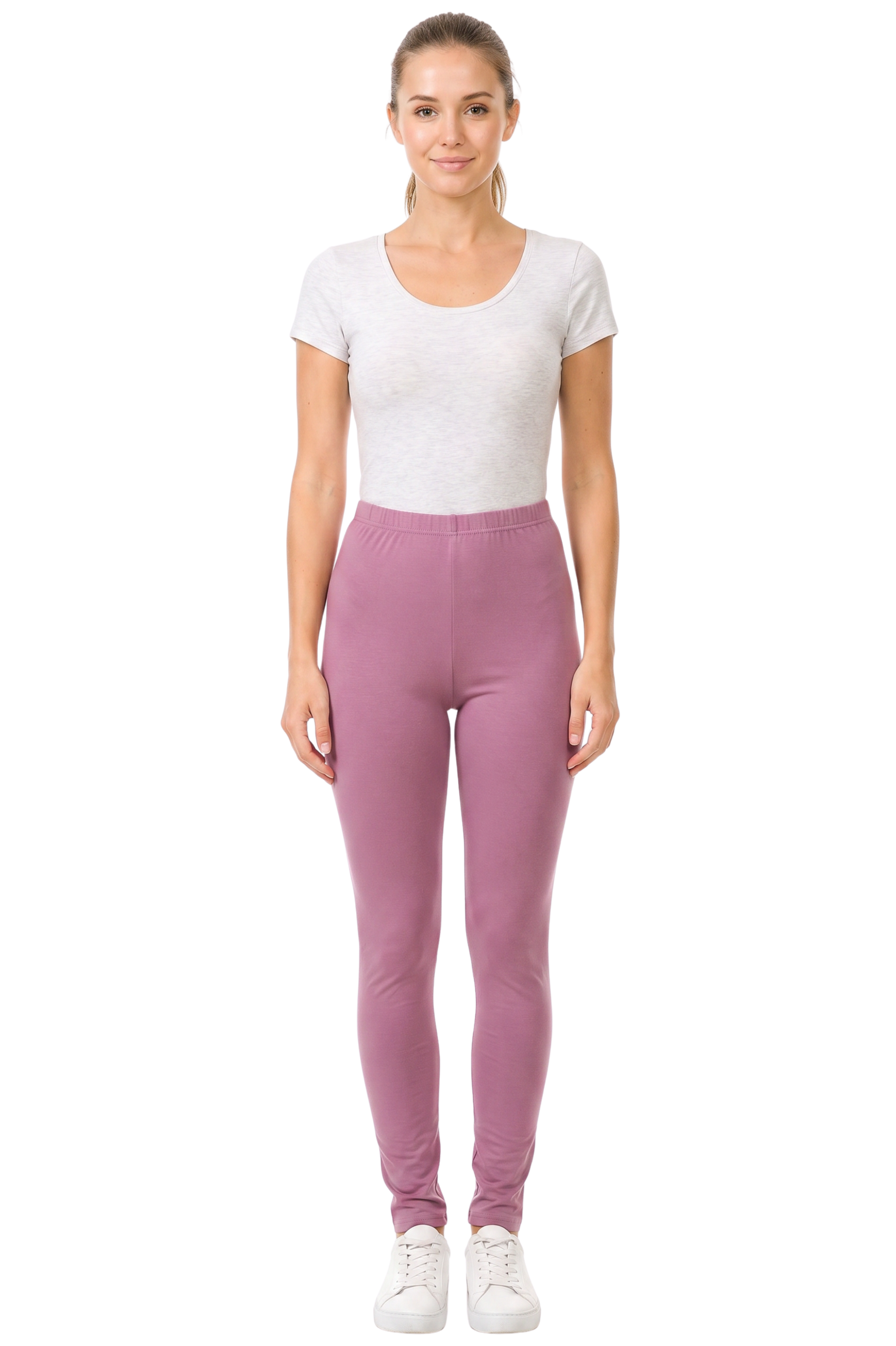 Brushed Basic Solid Leggings | New Mix