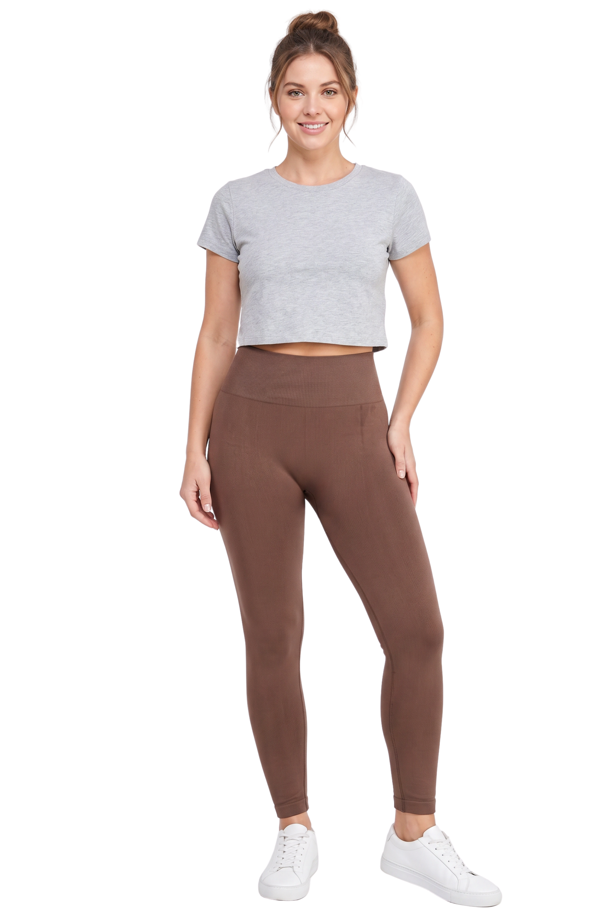 High Waisted Fleece Lined Plus Size Leggings | New Mix