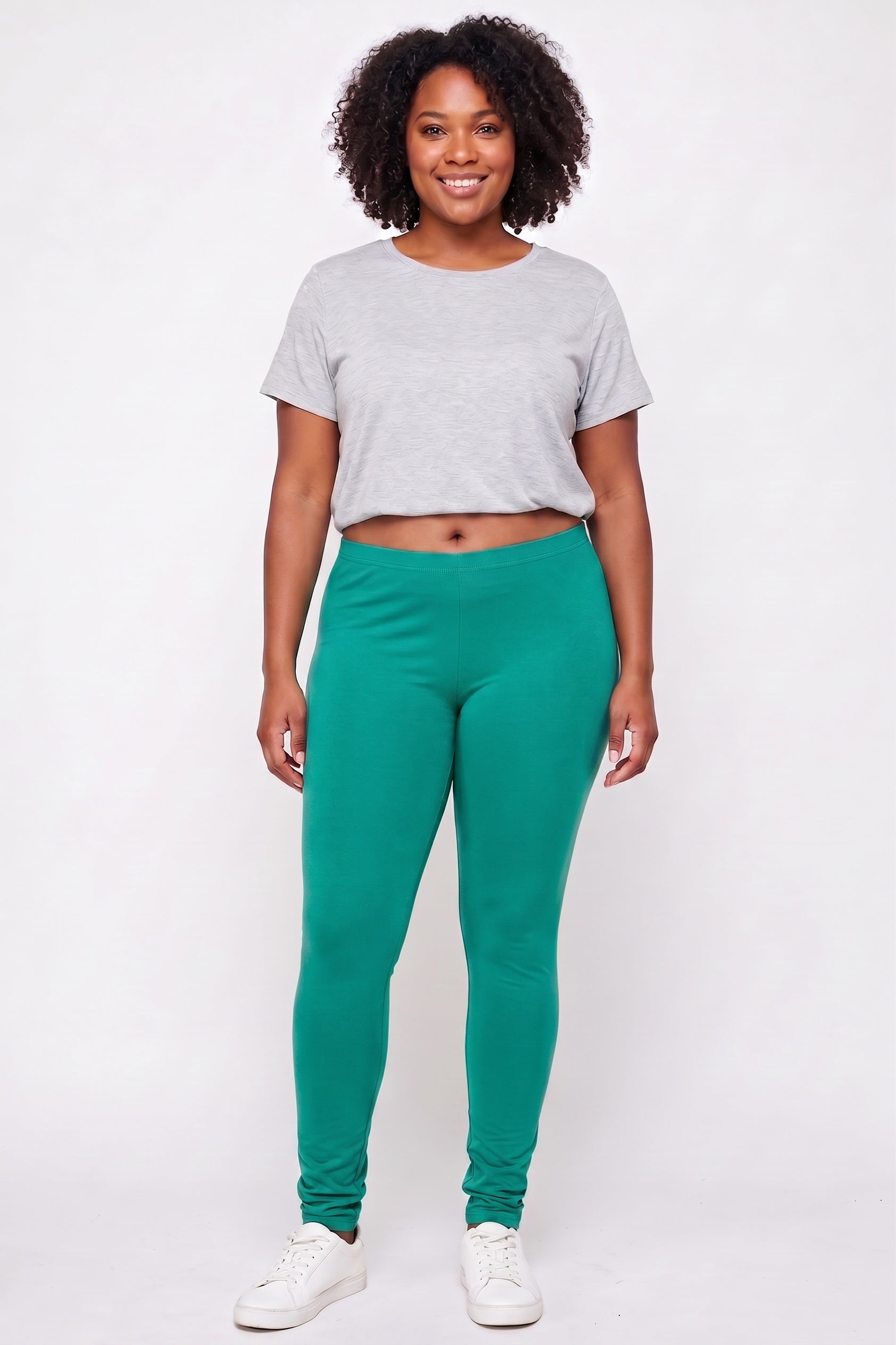 Buttery Smooth Basic Solid Plus Size Leggings | EEVEE