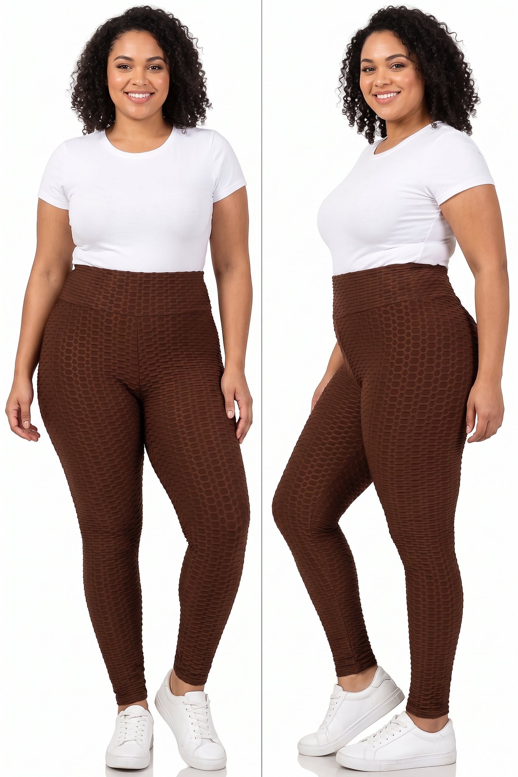 Scrunch Butt High Waisted Plus Size Leggings