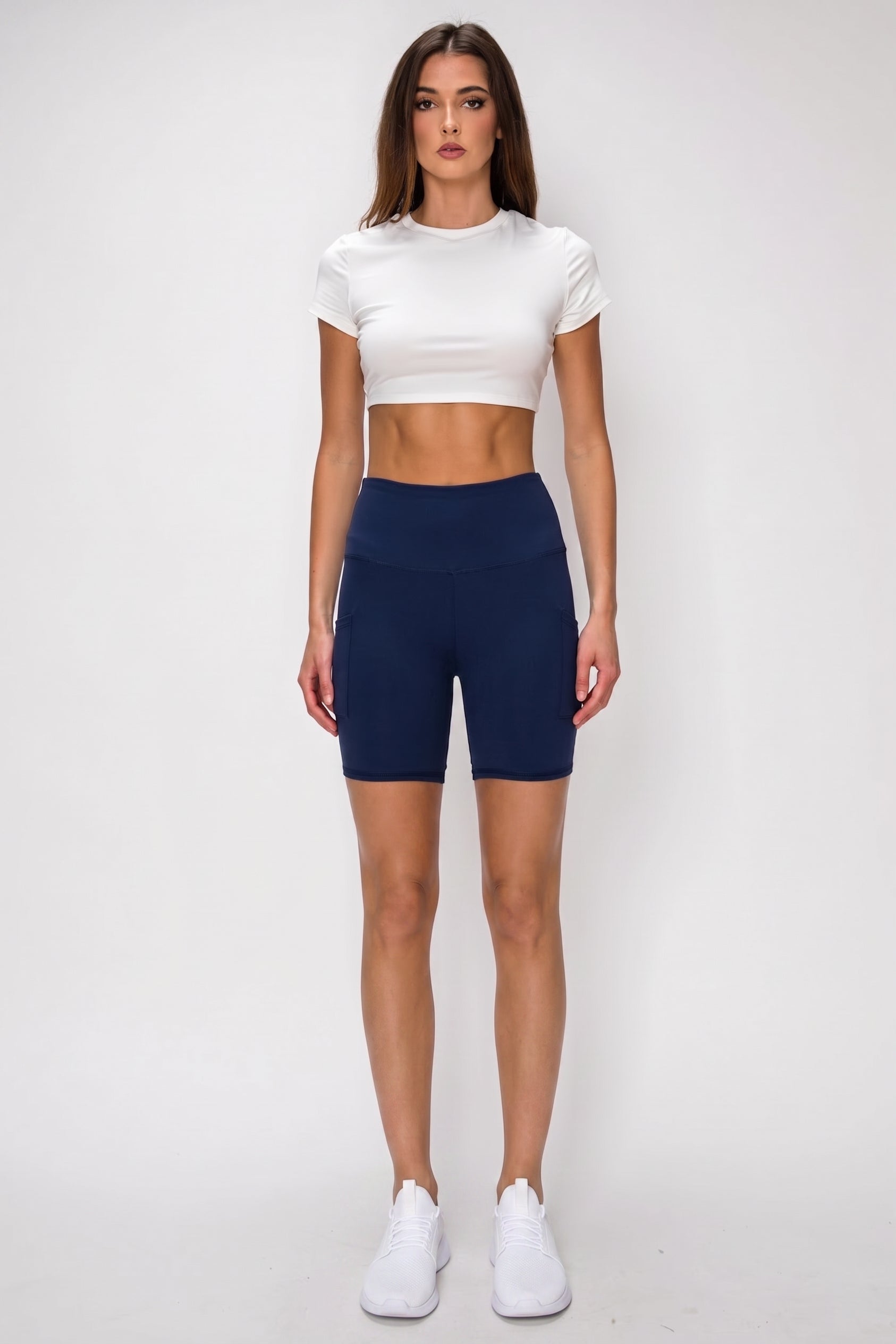 Sculpt Pocket 7|Inch High|Waist Biker Short