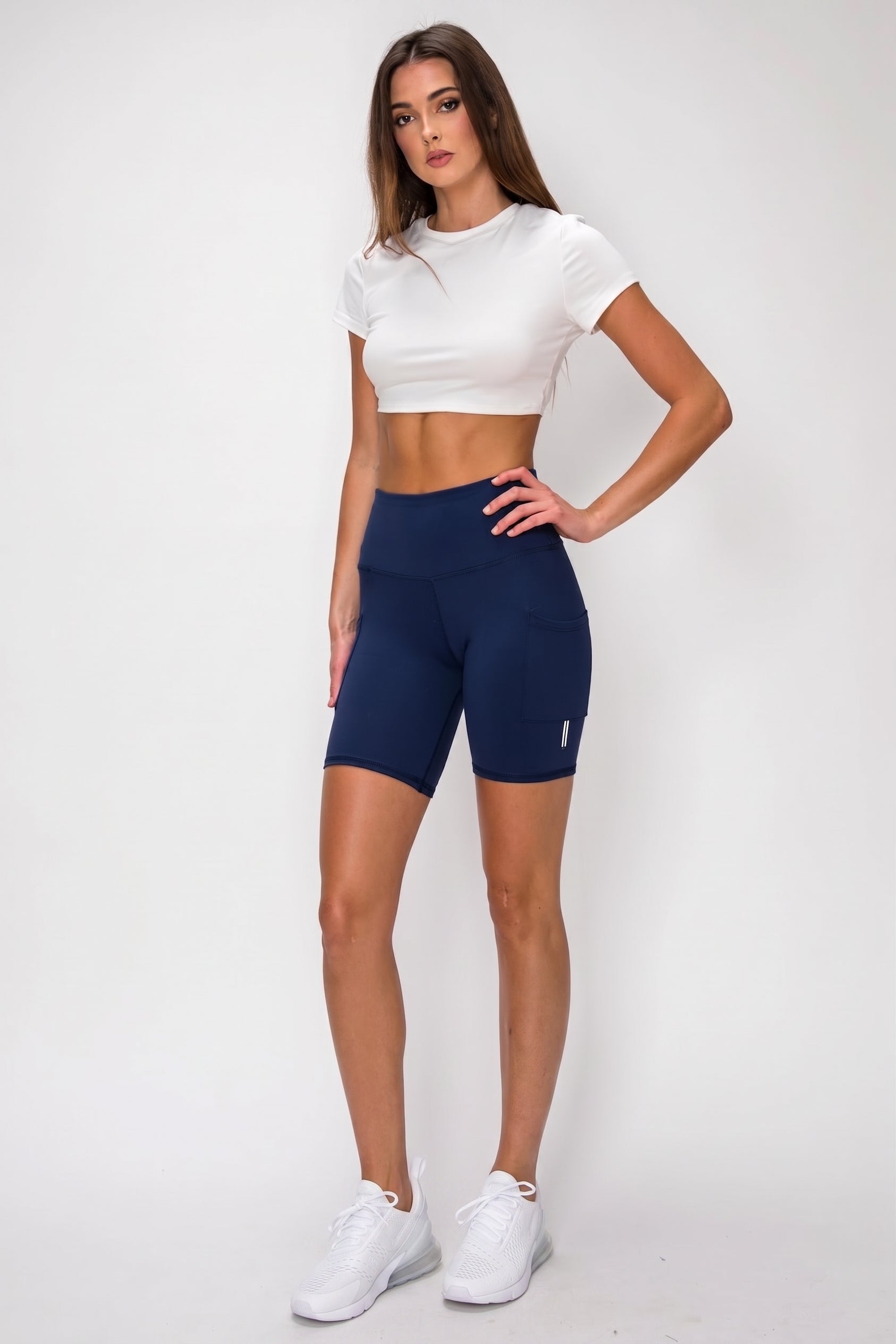 Sculpt Pocket 7|Inch High|Waist Biker Short
