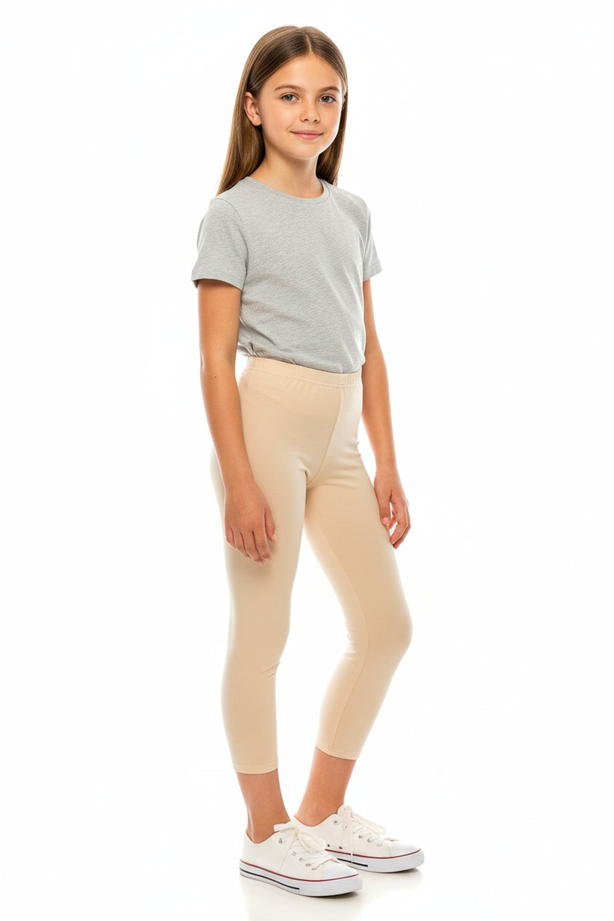 Buttery Smooth Solid Basic Kids Leggings | USA Fashion