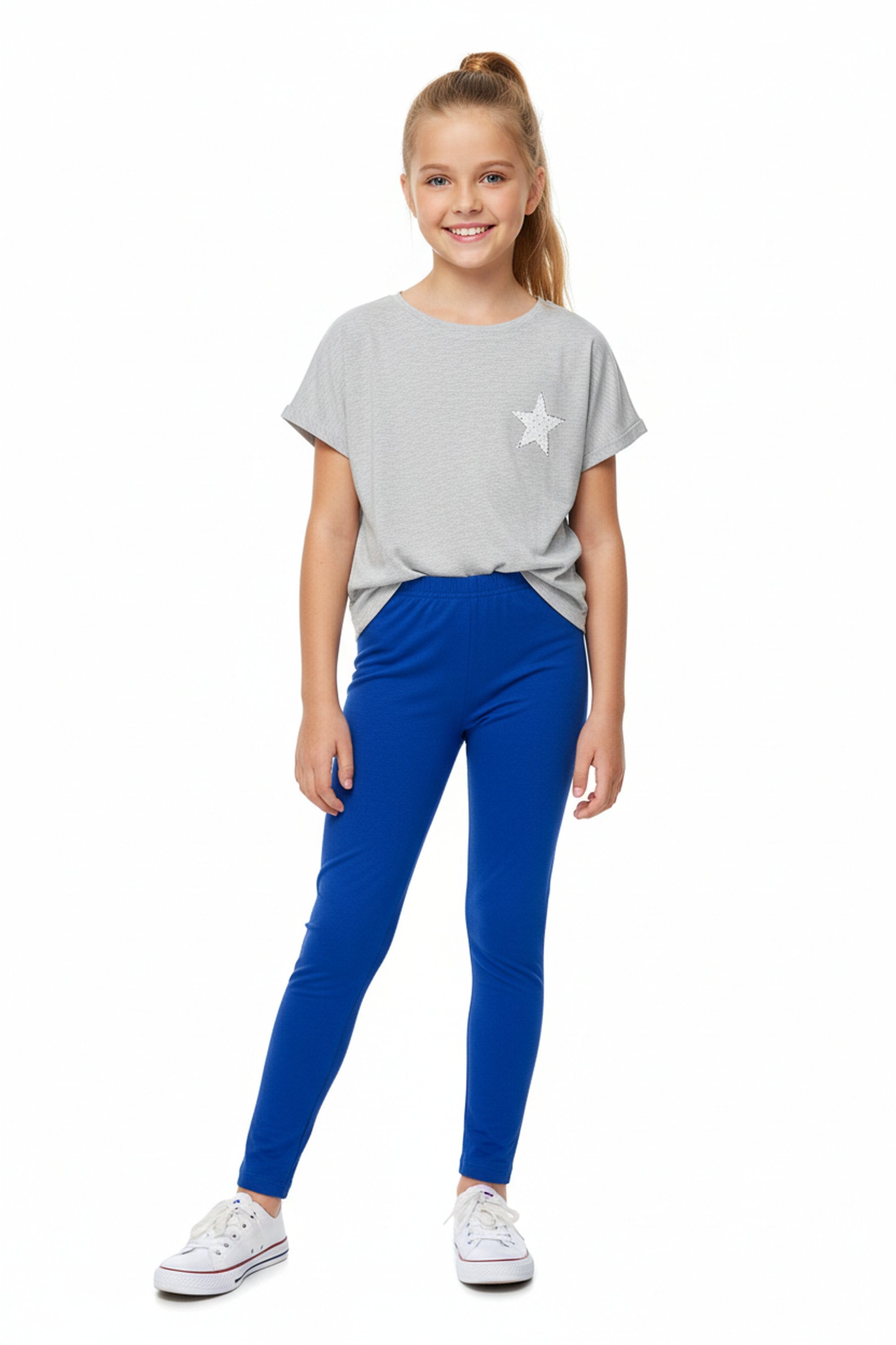 Brushed Solid Basic Kids Leggings