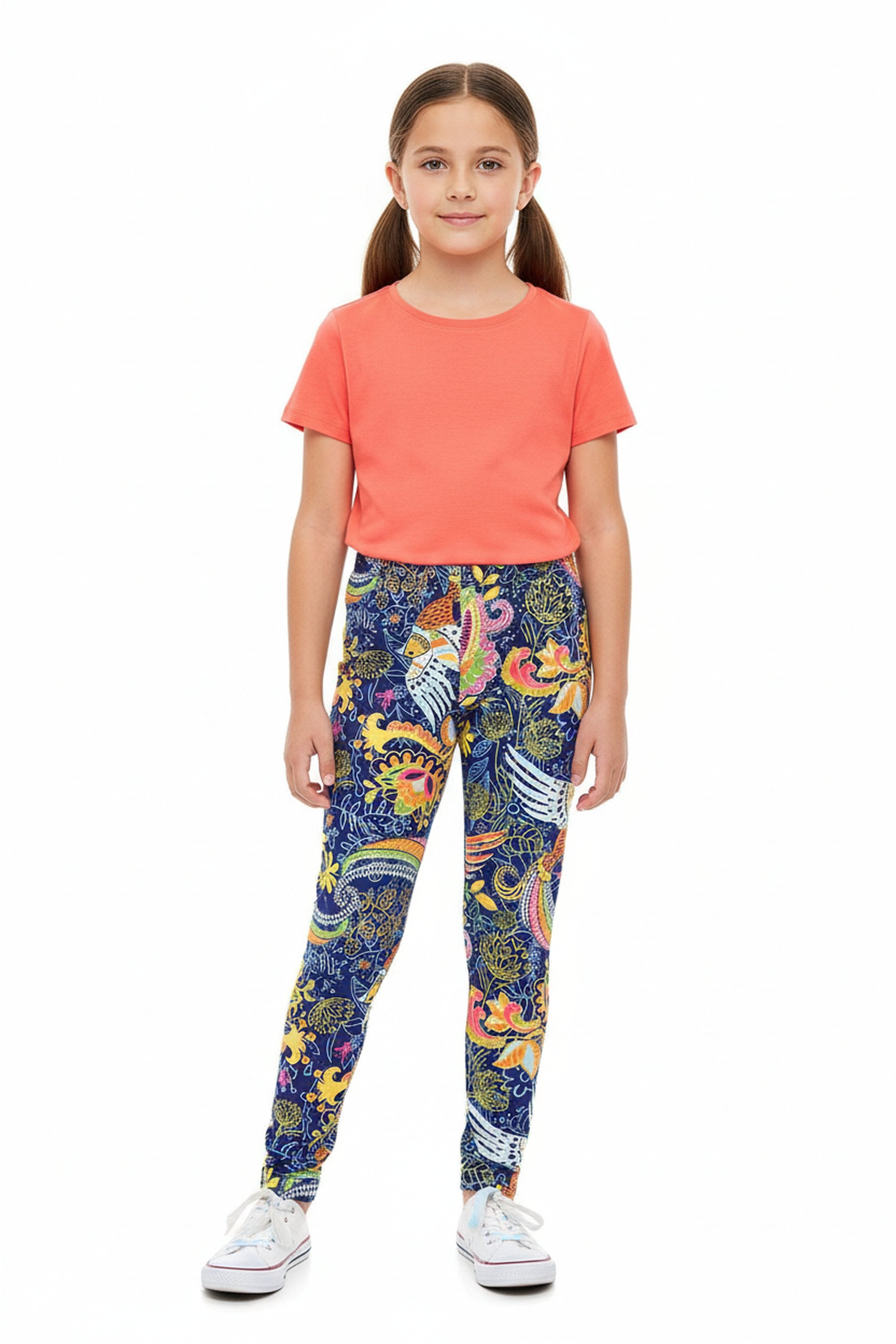 Buttery Smooth Dazzling Rainbow Paisley Kids Leggings