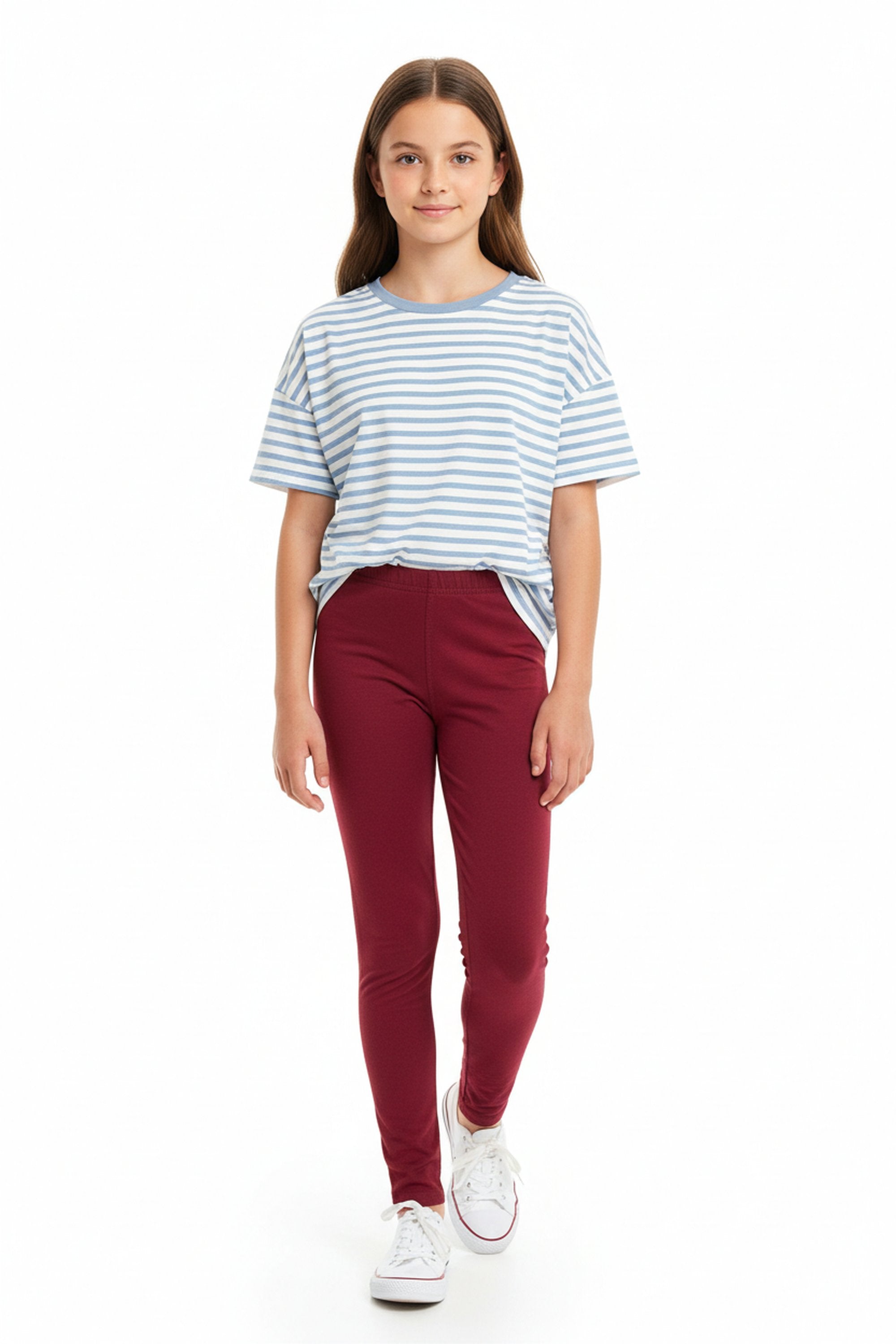 Brushed Solid Basic Kids Leggings