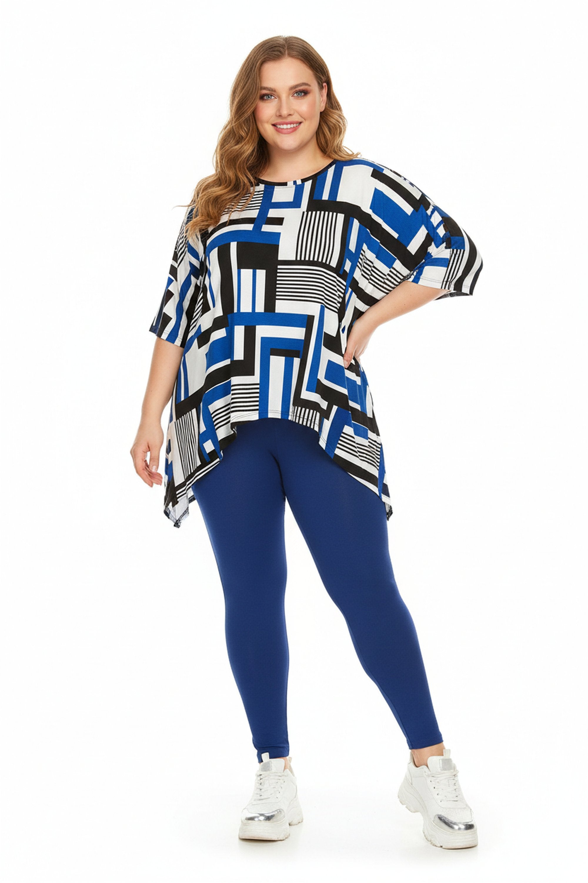 Brushed Basic Solid Leggings Extra Plus Size Leggings - 3X-5X - New Mix