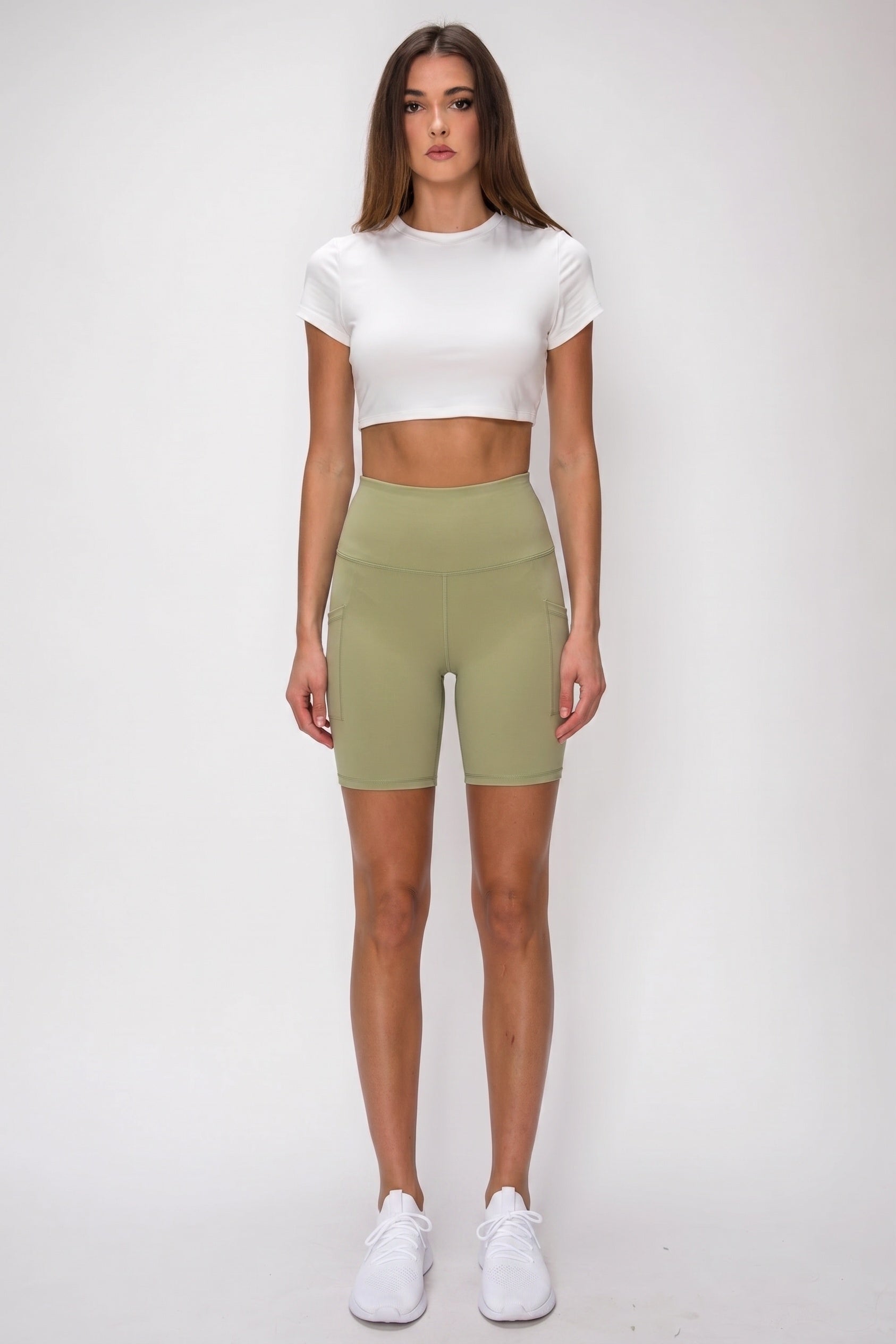 Sculpt Pocket 7|Inch High|Waist Biker Short