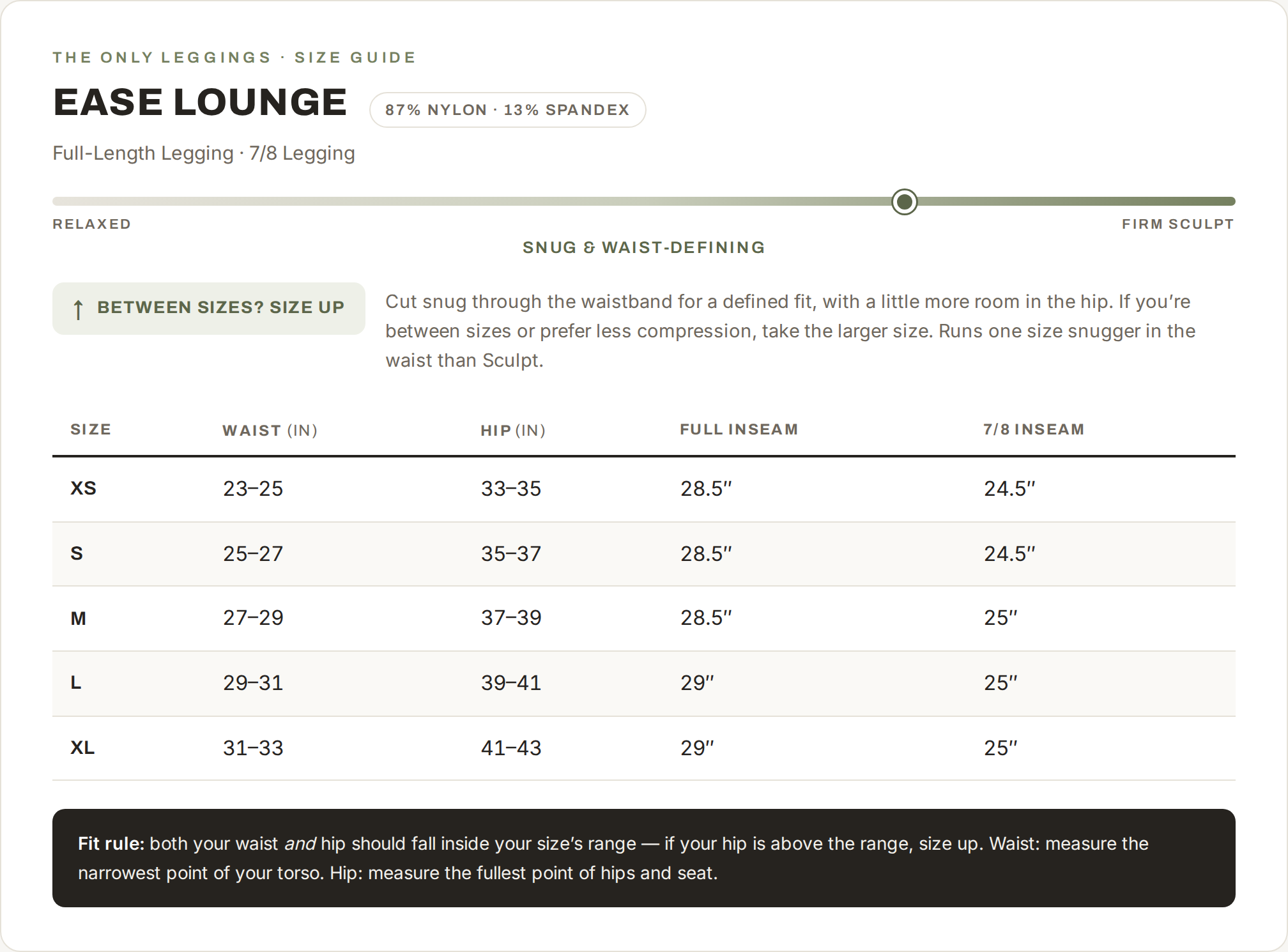 Ease Lounge 7/8 Legging